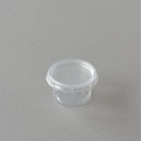 500 Stück Dressingbecher mit Deckel, transparent, 30 ml