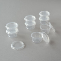 500 Stück Dressingbecher mit Deckel, transparent, 30 ml