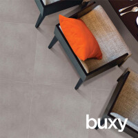 1 Paket (1,44 m²) Fliesen BUXY GREY (60 × 120 cm), lappato