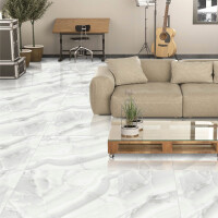 1 Paket (1,44 m²) Fliesen ONYX SILVER (60 × 120 cm), poliert