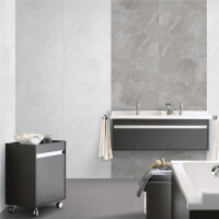 1 Paket (1,44 m²) Fliesen WALL VENEZIA LIGHT GREY SHINY (30 × 60 cm), glänzend