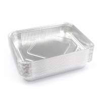 100-1000 Stück Alu-Menüschalen ungeteilt R879G ohne Deckel (227×177×30 mm), 950 ml