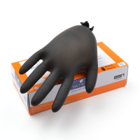 100 Stück Nitril Handschuhe (Größe S), schwarz