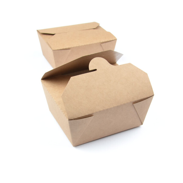 50-200 Stück Noodleboxen (130×107×64 mm), 30 OZ, kraft