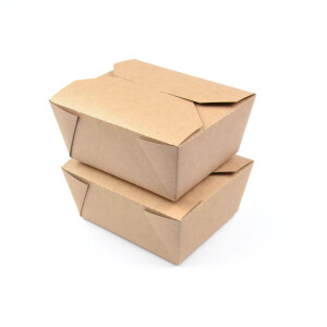 50-200 Stück Noodleboxen (130×107×64 mm), 30 OZ, kraft