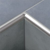 1 Stück Innenecke für Viertelkreisprofil DURAL Durondell DRE 100-YI ECO, Metalldruckguss, natur, silber, H=10 mm