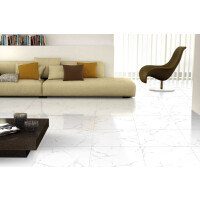 1 Paket (1,44 m²) Fliesen WHITE MARBLE (60 × 60 cm), poliert