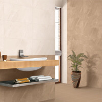 1 Paket (1,44 m²) Fliesen WALL VENEZIA DARK BEIGE SHINY (30 × 60 cm), glänzend