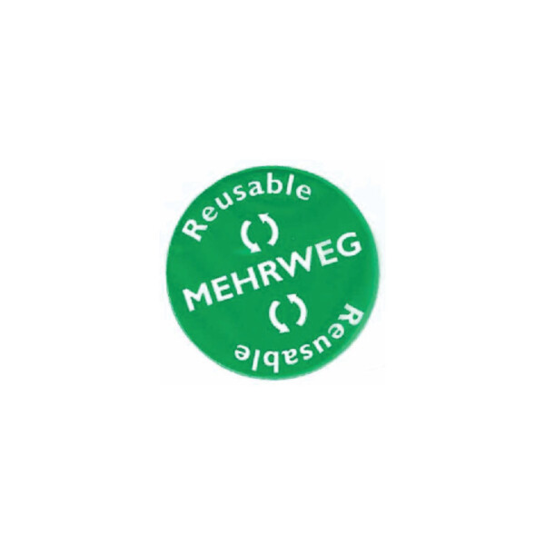 1000 Mehrweg-Menüteller Weiß PP 2-geteilt Mit Griff – 22 Cm, Spülmaschinenfest