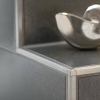 1 Stück Außen-/ Innenecke für Quadratprofil DURAL SQUARELINE DPSACM 1111-Y, Aluminium, pulverbeschichtet, schwarz, matt, H=11 mm