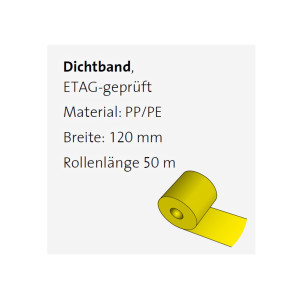 1 Rolle DURAL Dichtband DURABASE ET-S 120-50 (Breite 12...