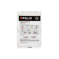 1 Packung (50 Stück) Keile SOLID PREMIUM für Fliesen Nivelliersystem (105 × 22 × 20 mm), Kunststoff, weiß