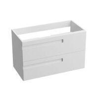 Waschtischunterschrank FLORYDA 800 mit 2 Schubladen, wandhängend (805×390×542 mm), glänzend, weiß