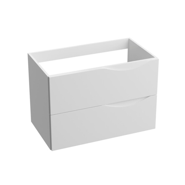 Waschtischunterschrank KOLORADO WHITE 800 mit 2 Schubladen, wandhängend (805×460×542 mm), glänzend, weiß