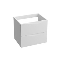 Waschtischunterschrank KOLORADO WHITE 600 mit 2 Schubladen, wandhängend (605×460×542 mm), glänzend, weiß