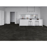 1 Paket (1,9780 m²) Klick-Vinyl SPC Fliese Concrete Dark (406×812×4,0 mm), ohne Trittschalldämmung, NS=0,3 mm