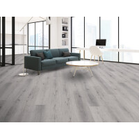 1 Paket (2,196 m²) Klick-Vinyl SPC Grey Oak (180×1220×4,0 mm), ohne Trittschalldämmung, NS=0,3 mm