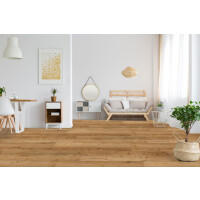 1 Paket (2,2350 m²) Klick-Vinyl SPC Eiche Cambridge (229×1220×4,0 mm), ohne Trittschalldämmung, NS=0,3 mm