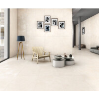 1 Paket (1,44 m²) Fliesen LEO CREMA QUARTZ (60 × 120 cm), matt + Carving