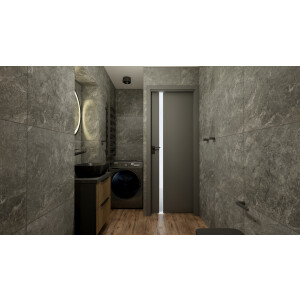 Aufsatzwaschbecken COSTA BLACK, rechteckig (460×325×135 mm), ohne Hahnloch und Überlauf, matt, schwarz