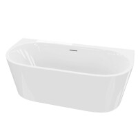 Vorwand-Badewanne CALDERA 2.0, ovale Innenform...