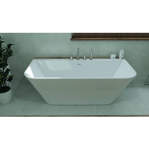 Vorwand-Badewanne ELIAS 1700, rechteckig (1700×800×590 mm), 300 Liter, glänzend, weiß