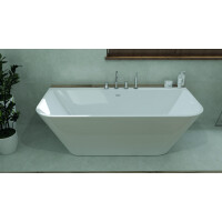 Vorwand-Badewanne ELIAS 1700, rechteckig (1700×800×590 mm), 300 Liter, glänzend, weiß