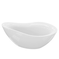 Freistehende Badewanne REUS WHITE, oval (1800×890×730 mm), 214 Liter, glänzend, weiß