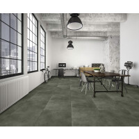 1 Paket (2,9768 m²) Klick-Vinyl EPC SOLID ROCK XXL Dark Concrete (610×1220×6,5 mm) +2 mm IXPE-Trittschalldämmung, NS=0,55 mm