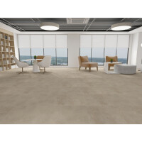 1 Paket (2,9768 m²) Klick-Vinyl EPC SOLID ROCK XXL Beige Concrete (610×1220×6,5 mm) +2 mm IXPE Trittschalldämmung, NS=0,55 mm