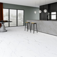 1 Paket (2,9768 m²) Klick-Vinyl EPC SOLID ROCK XXL Light Marble (610×1220×6,5 mm) +2 mm IXPE-Trittschalldämmung, NS=0,55 mm