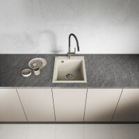 Einbauspüle CHICHI aus Granit (48 × 38 cm), 1...