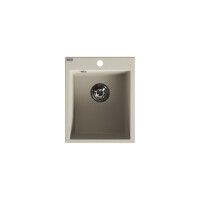 Einbauspüle CHICHI aus Granit (48 × 38 cm), 1 Becken, beige, matt