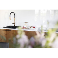 Einbauspüle CHICHI aus Granit (39 × 48 cm), 1 Bec