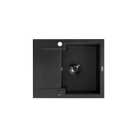 Einbauspüle CHICHI aus Granit mit kleiner Abtropffl&aum