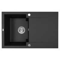 Einbauspüle CHICHI aus Granit mit Abtropffläche (7