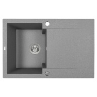 Einbauspüle CHICHI aus Granit mit Abtropffläche (7