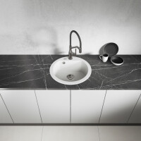 Einbauspüle DAFNE aus Granit (Ø 51 cm), 1...