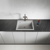 Einbauspüle TAU aus Granit (57 × 50 cm), 1 Becken
