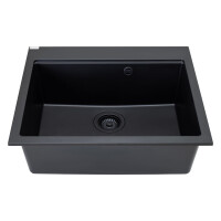 Einbauspüle TAU aus Granit (60 × 50 cm), 1 Becken