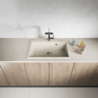 Einbauspüle TAU aus Granit (70 × 50 cm), 1 Becken