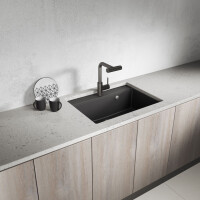 Einbauspüle TAU aus Granit (70 × 50 cm), 1 Becken