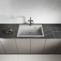 Einbauspüle TAU aus Granit (70 × 50 cm), 1 Becken