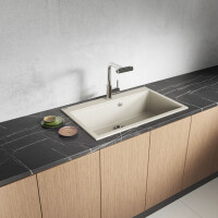 Einbauspüle TAU aus Granit (50 × 80 cm), 1...