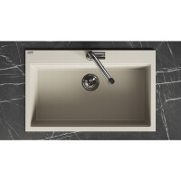 Einbauspüle TAU aus Granit (80 × 50 cm), 1 Becken