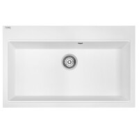 Einbauspüle TAU aus Granit (80 × 50 cm), 1 Becken