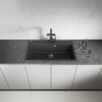 Einbauspüle TAU aus Granit (80 × 50 cm), 1 Becken