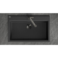 Einbauspüle TAU aus Granit (80 × 50 cm), 1 Becken