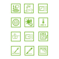 Einbauspüle TAU aus Granit (80 × 50 cm), 1 Becken