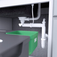 Einbauspüle TAU aus Granit (90 × 50 cm), 1 Becken